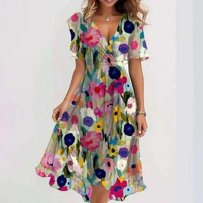 Summer dress with an elegant and feminine design