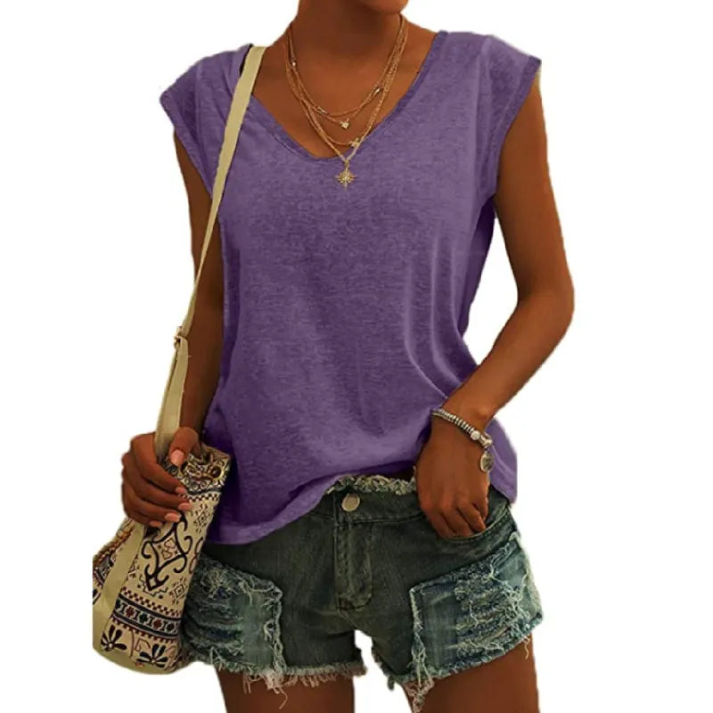 Emma - V-neck knit top