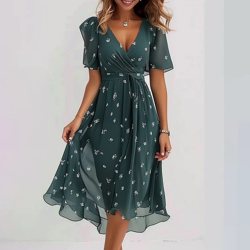 Summer dress with an elegant and feminine design