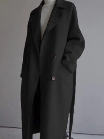 Elegant loose coat with minimalist design
