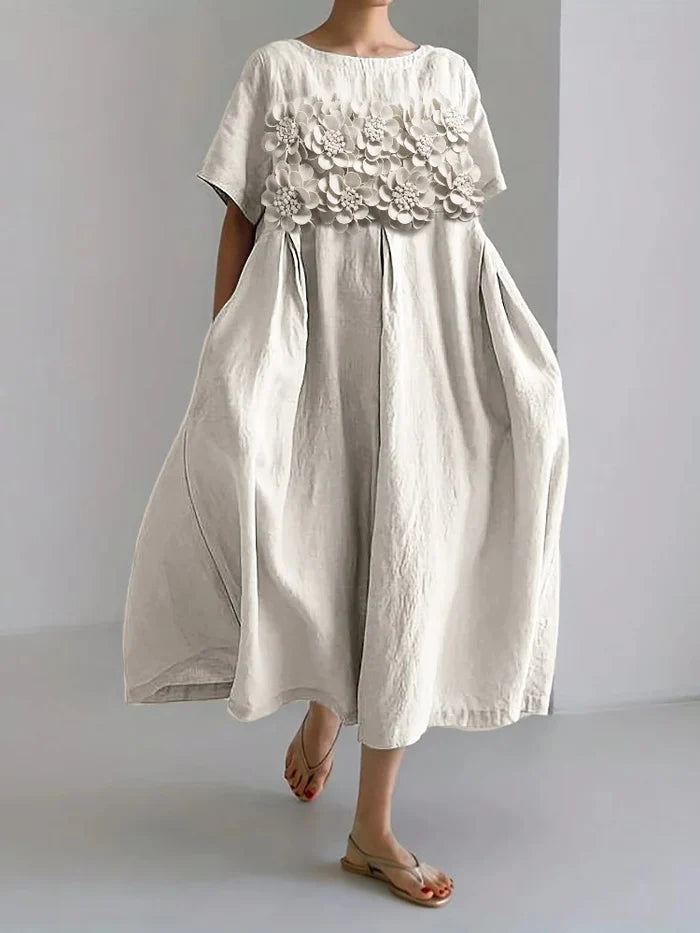 Anna - Women's Casual Floral Print Dress