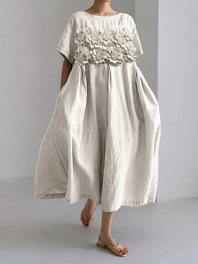 Anna - Women's Casual Floral Print Dress