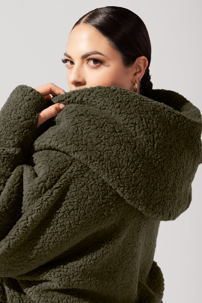 Cocoon Coat for Women - Elegant in Cool Grey