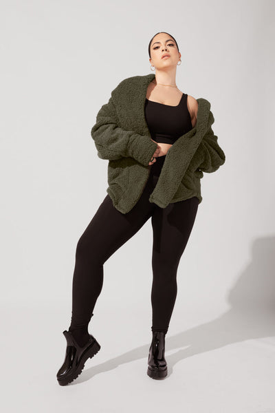Cocoon Coat for Women - Elegant in Cool Grey