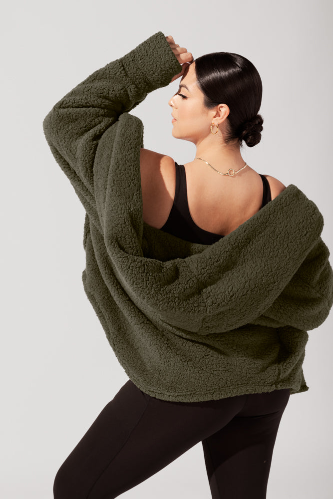 Cocoon Coat for Women - Elegant in Cool Grey