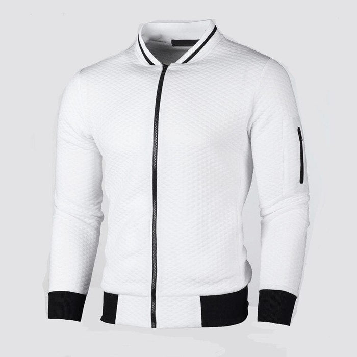 Men's casual jacket with a minimalist and warm design