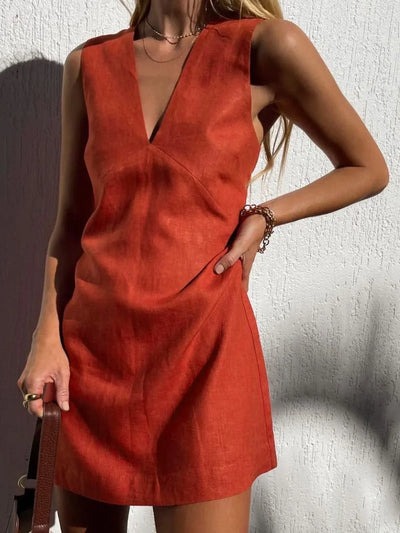Lidia - Short V-neck dress