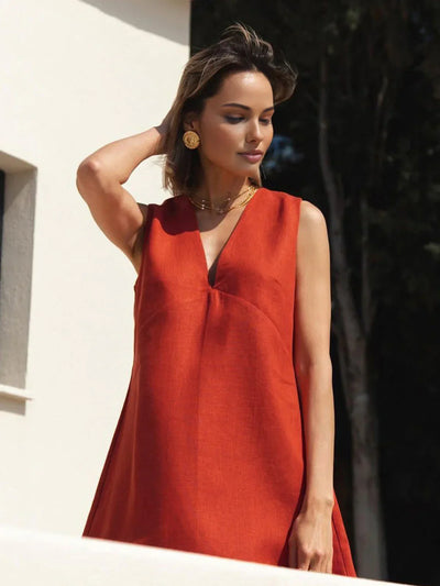 Lidia - Short V-neck dress
