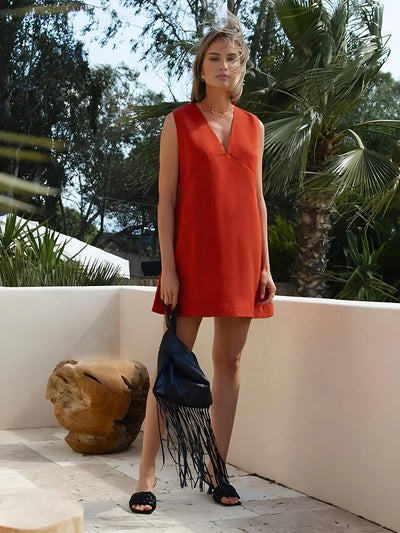 Lidia - Short V-neck dress