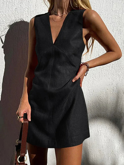 Lidia - Short V-neck dress