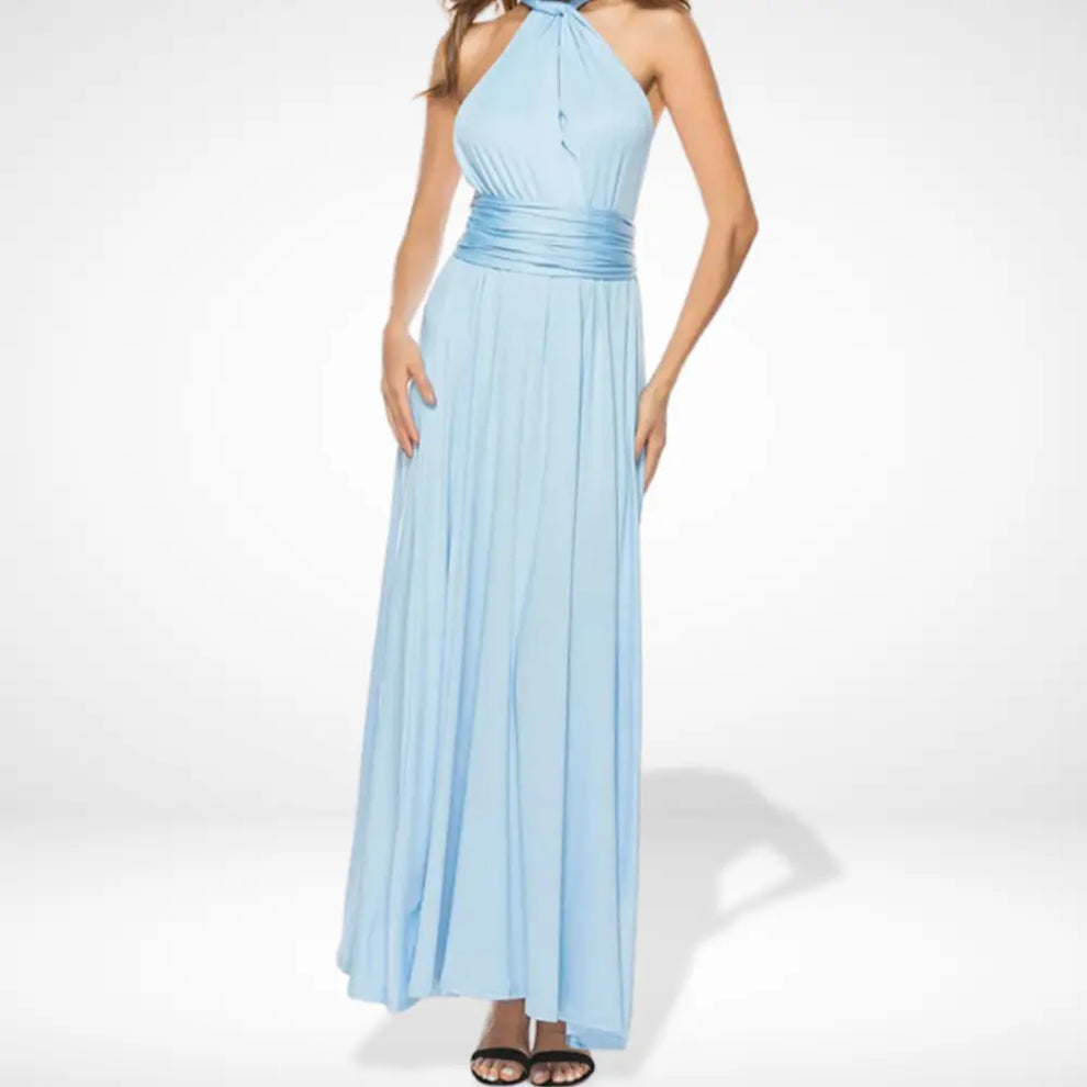 Elegant sleeveless long dress for special events