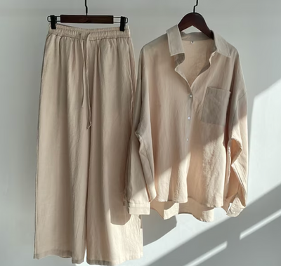 Elegant Summer Set for Women: Shirt and Pants