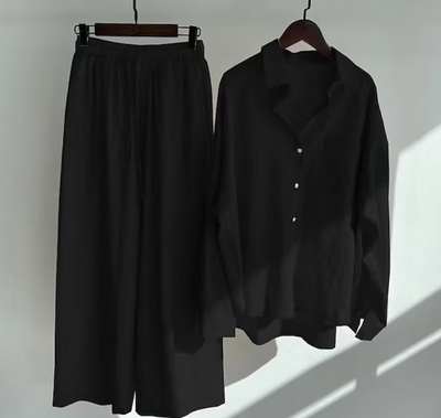 Elegant Summer Set for Women: Shirt and Pants