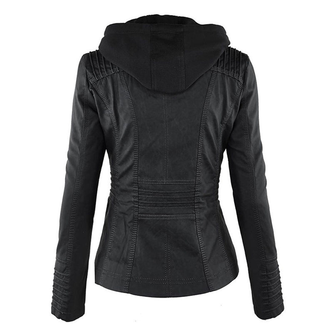 Women's elegant casual jacket with hood