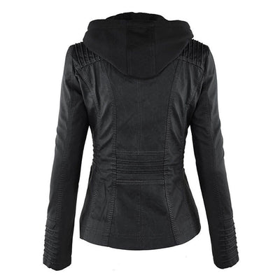 Women's elegant casual jacket with hood