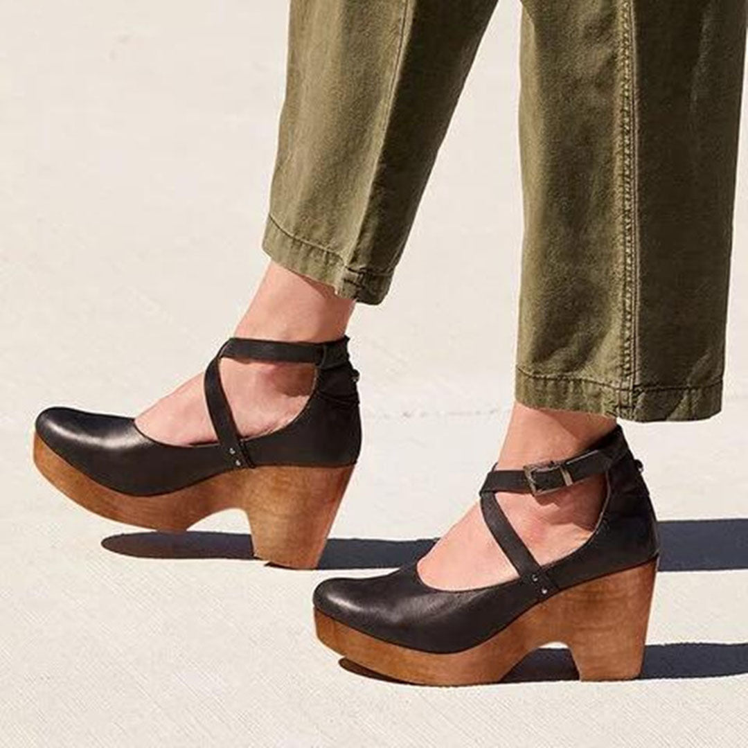 Elegant women's shoes with a unique heel and sophisticated design