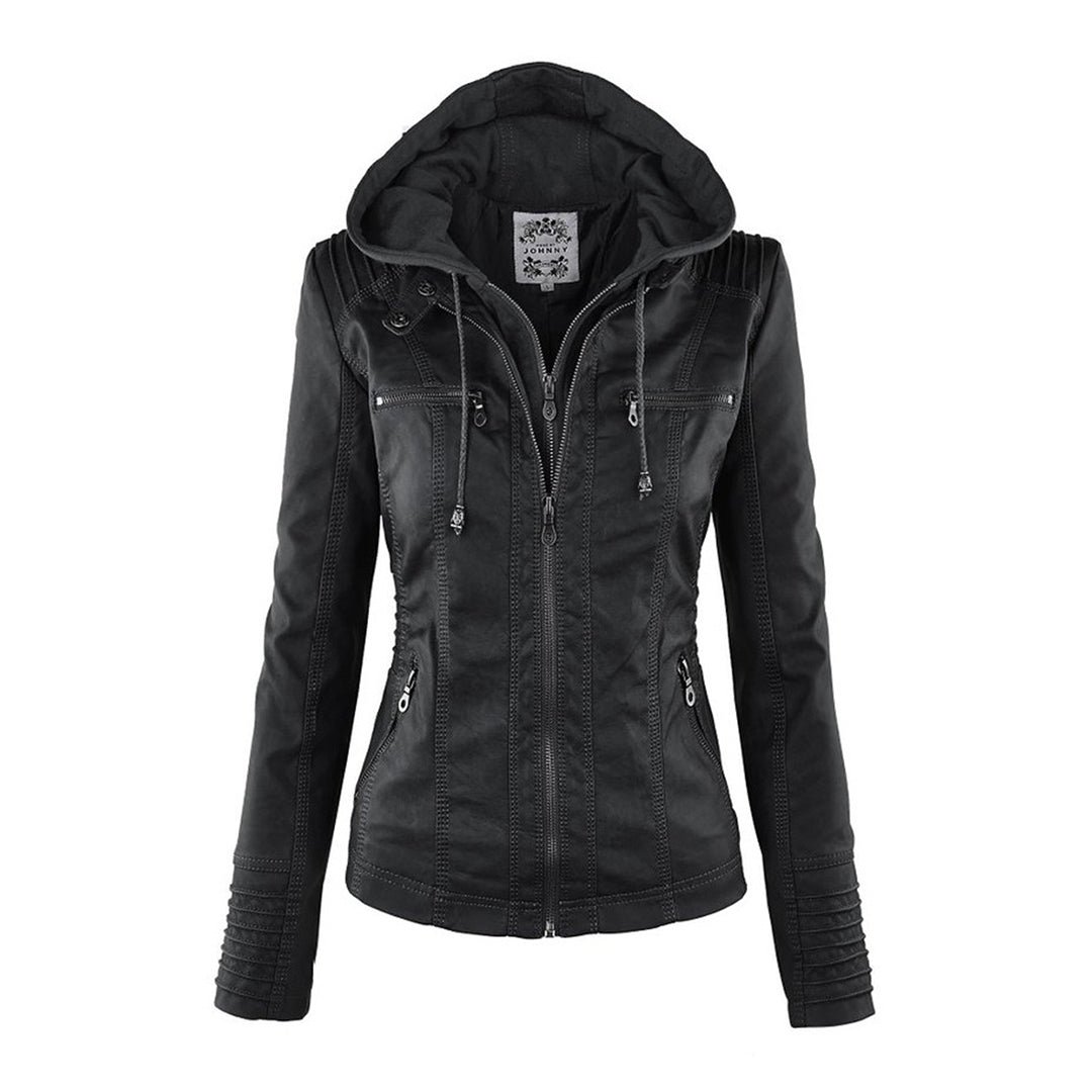 Women's elegant casual jacket with hood