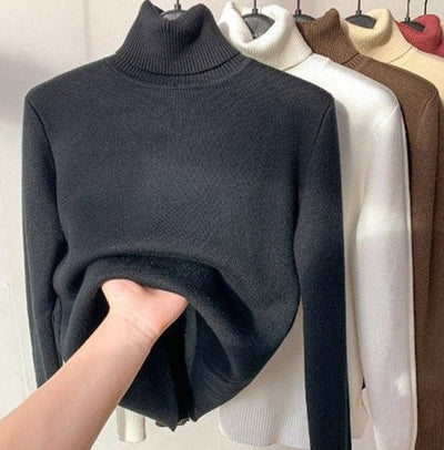 Modern and elegant women's turtleneck sweater