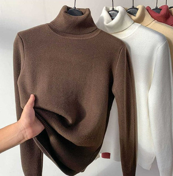 Modern and elegant women's turtleneck sweater