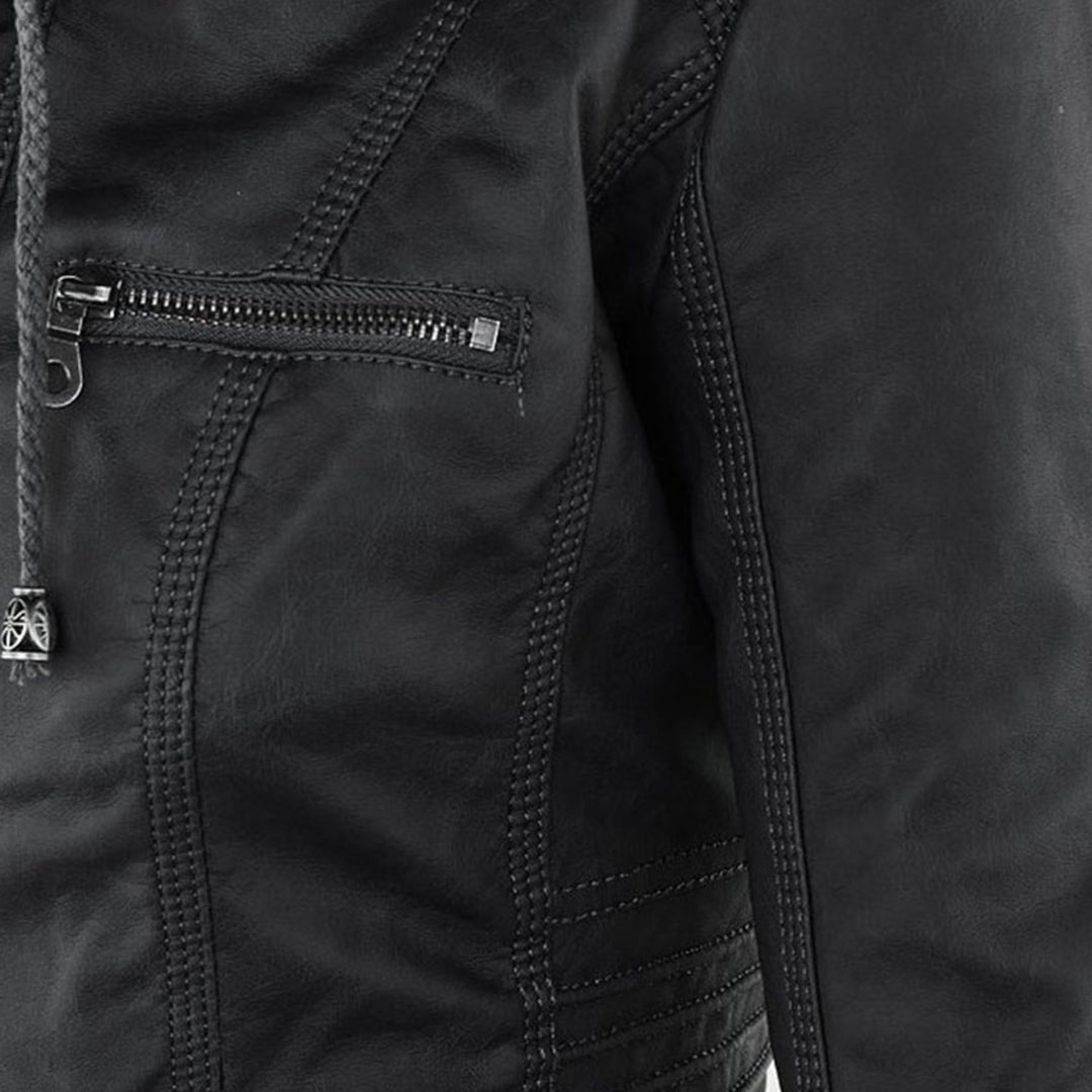 Women's elegant casual jacket with hood