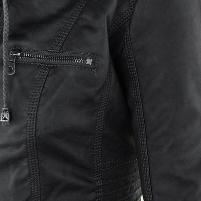 Women's elegant casual jacket with hood