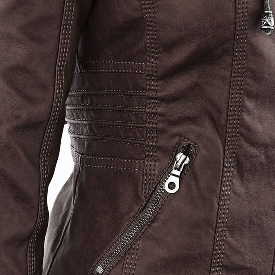Women's elegant casual jacket with hood