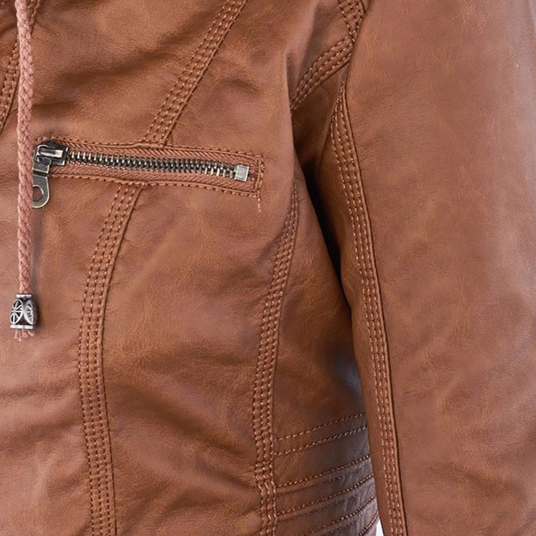 Women's elegant casual jacket with hood