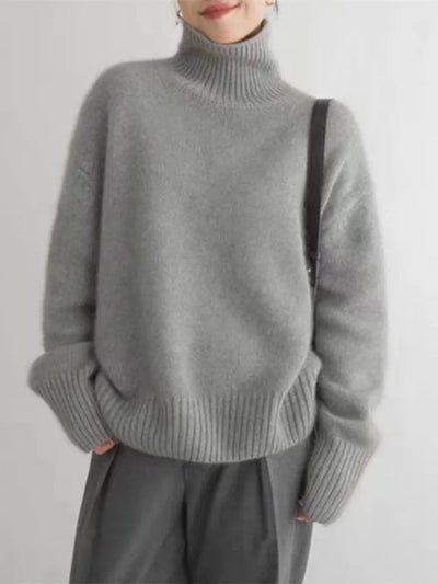 Mila - Turtleneck Knit Sweater