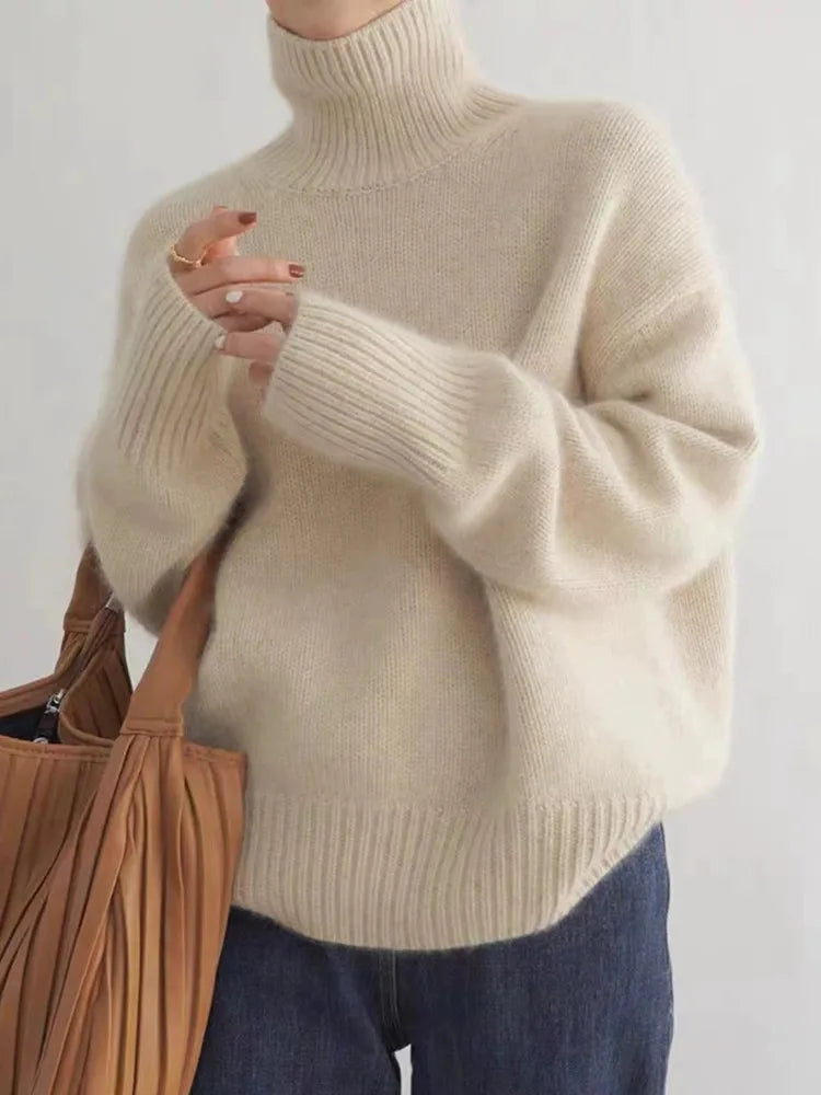 Mila - Turtleneck Knit Sweater