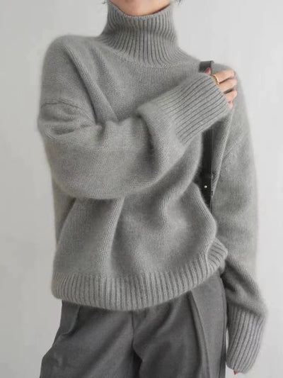 Mila - Turtleneck Knit Sweater