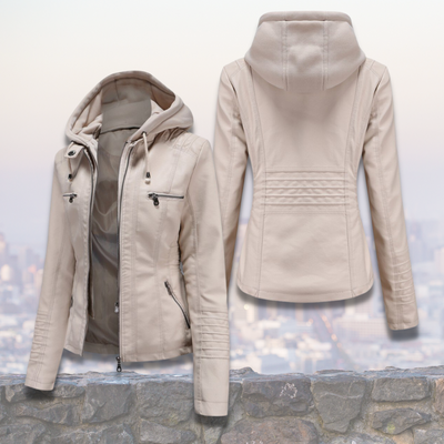 Women's hooded jacket with modern design