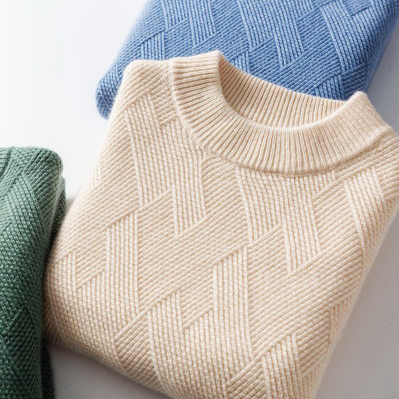 Warm comfort: a soft men's sweater for cold days