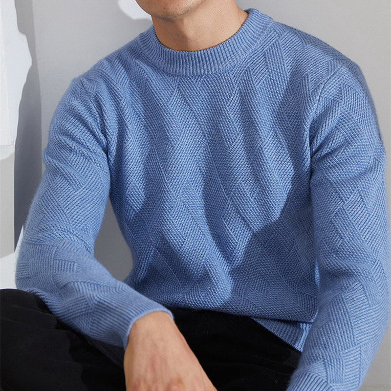 Warm comfort: a soft men's sweater for cold days
