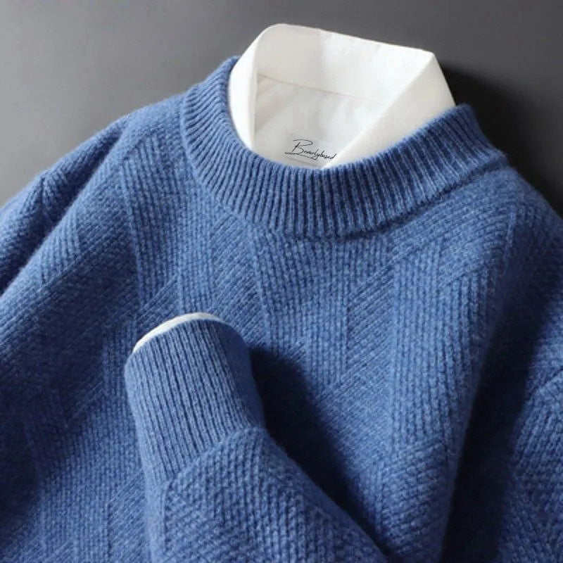 Warm comfort: a soft men's sweater for cold days