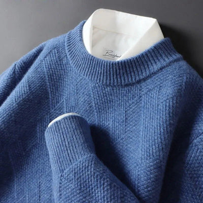 Warm comfort: a soft men's sweater for cold days