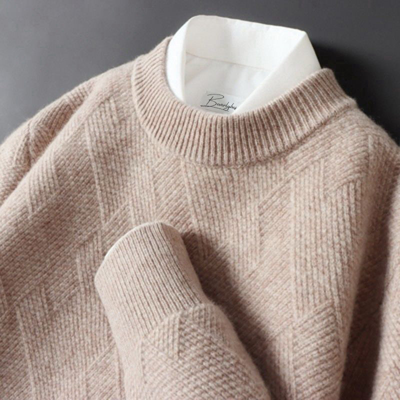 Warm comfort: a soft men's sweater for cold days