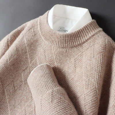 Warm comfort: a soft men's sweater for cold days