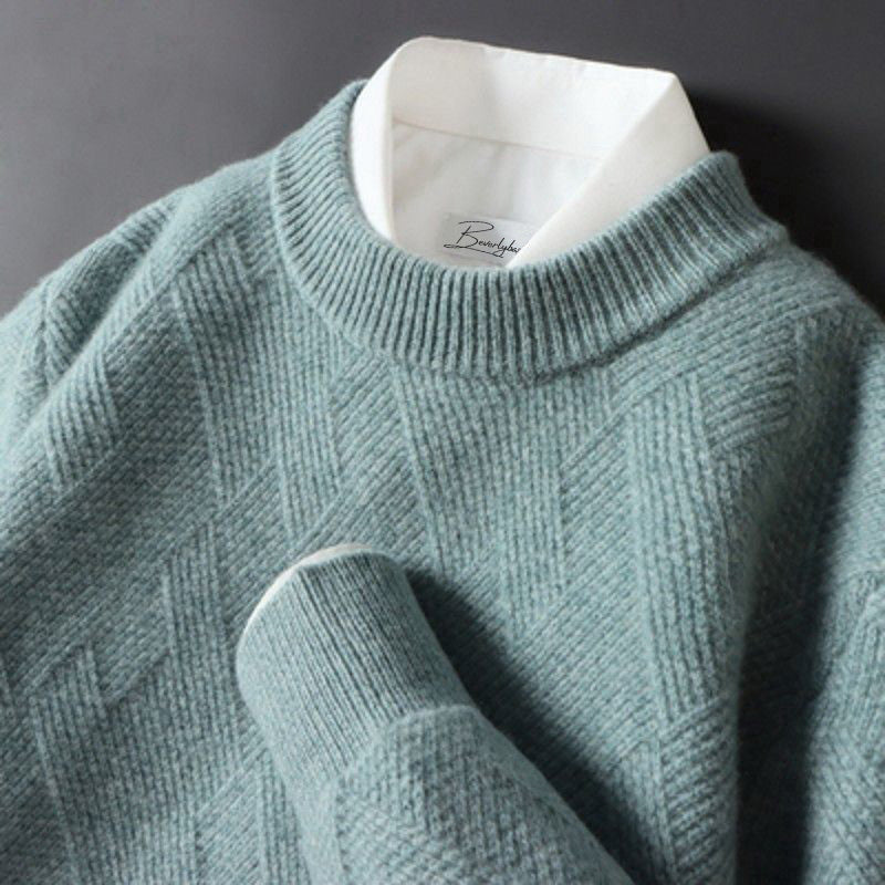 Warm comfort: a soft men's sweater for cold days