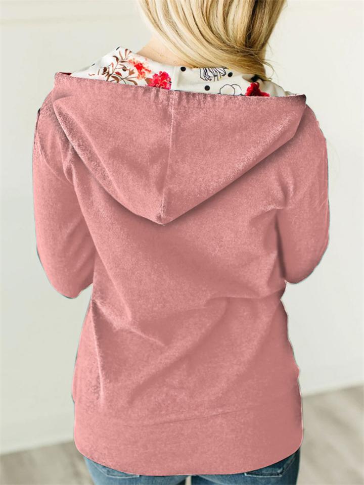 Universal zip-up jacket with hood for outdoor activities