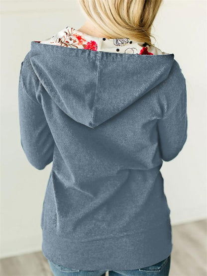 Universal zip-up jacket with hood for outdoor activities