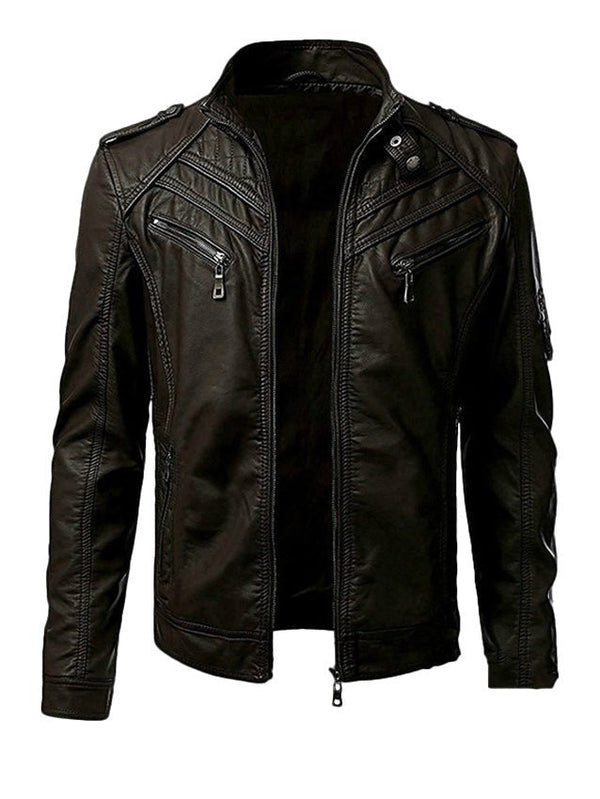 Modern jacket with a high collar for elegant men