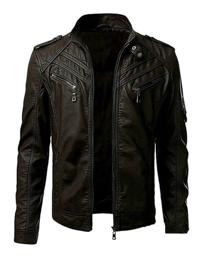 Modern jacket with a high collar for elegant men