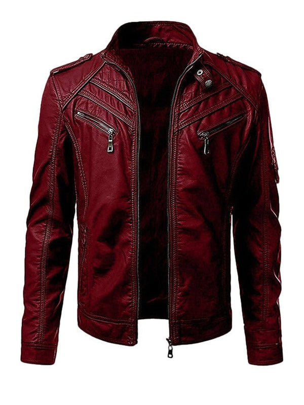 Modern jacket with a high collar for elegant men