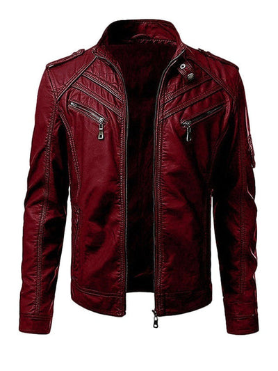 Modern jacket with a high collar for elegant men