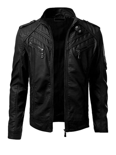 Modern jacket with a high collar for elegant men