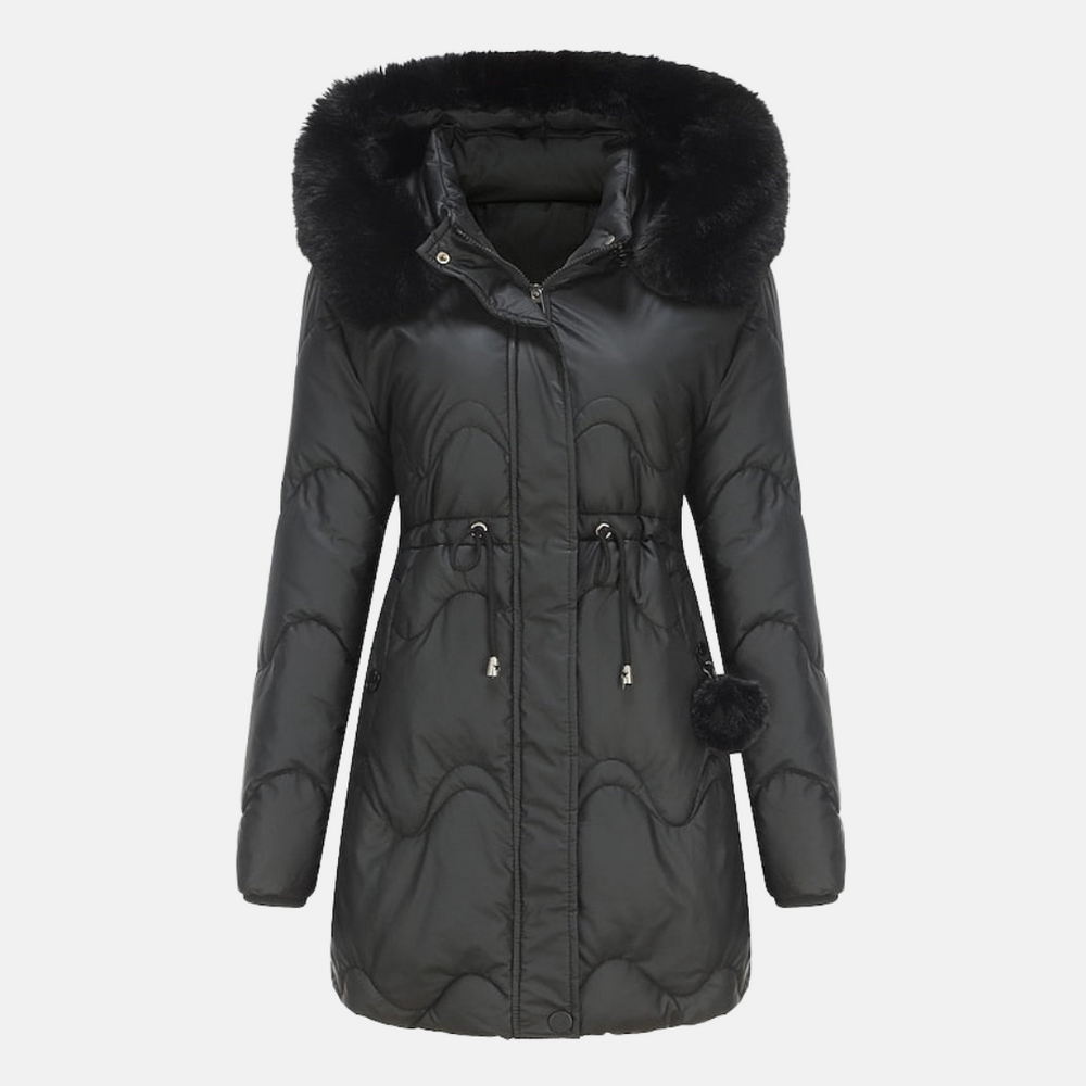 Casual and stylish women's jacket with deep hood