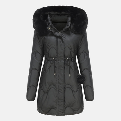Casual and stylish women's jacket with deep hood