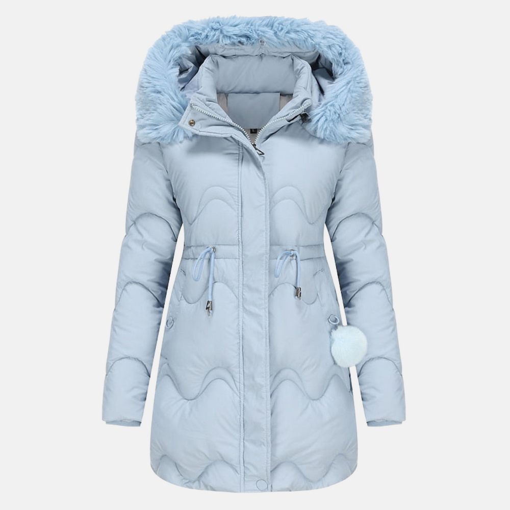 Casual and stylish women's jacket with deep hood