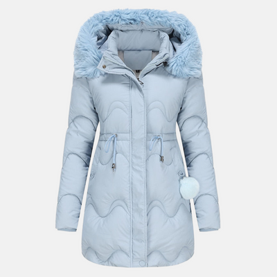 Casual and stylish women's jacket with deep hood