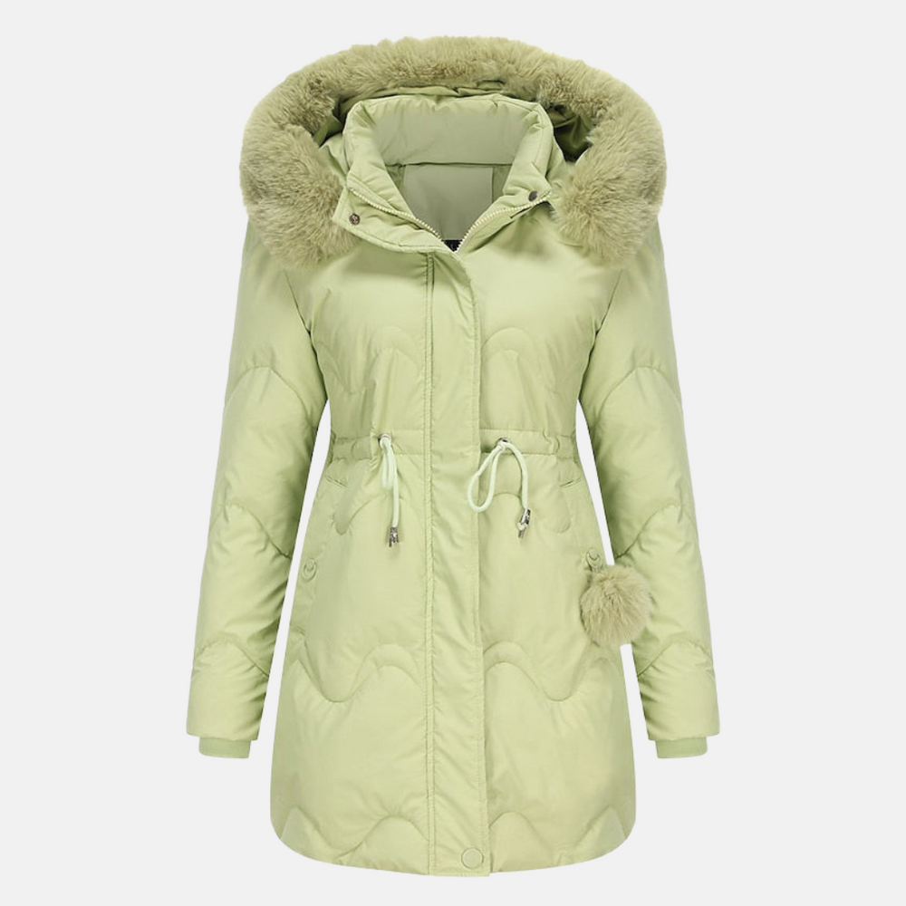Casual and stylish women's jacket with deep hood